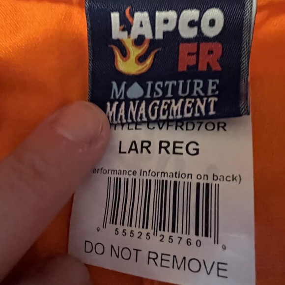 Lapco fireproof FP orange suit used size large - Picture 2 of 4